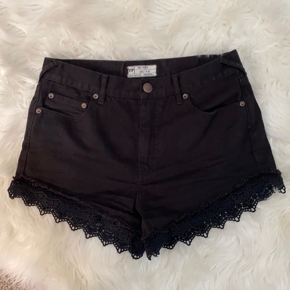 Free People crochet shorts